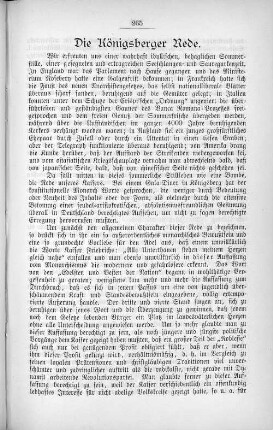 Die Königsberger Rede.