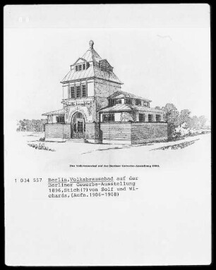Berlin, Volksbrausebad auf der Berliner Gewerbe-Ausstellung