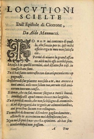 Locutioni dell'epistole di Cicerone