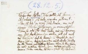 Brief an Johannes Möller