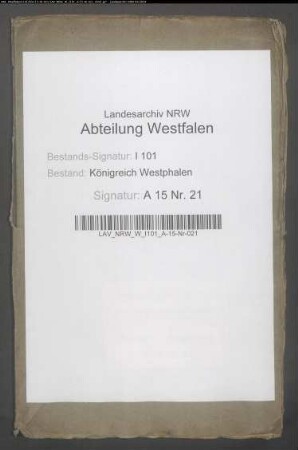 Forderungen für Naturallieferungen im Fuldadepartement