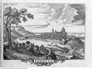 Les delices de l'Italie... 6 Bände. (2. und 3. Band), 2. Band, Falttafel vor Seite 47: Lorette