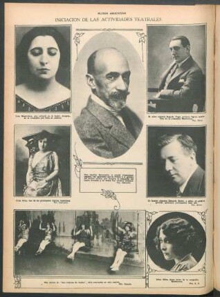 Iniciación de las actividades teatrales [Fotografías]