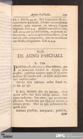 XLIX. De Agno Paschali.