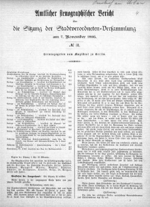 No. 31, 7. November 1895