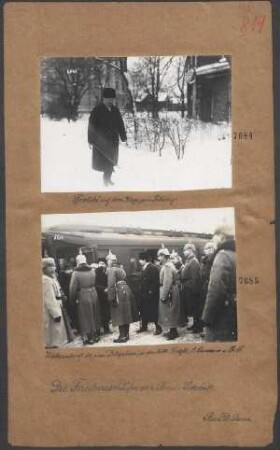 Wiederankunft der ruß. Delegation