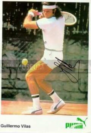 Autograph von Guillermo Vilas (Tennisspieler)