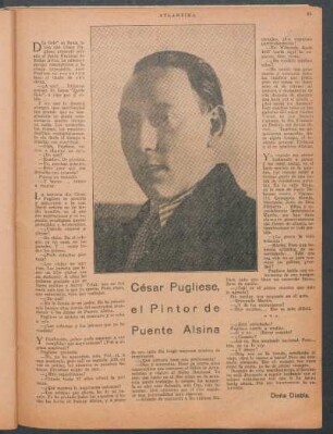 César Pugliese, el pintor de Puente Alsina