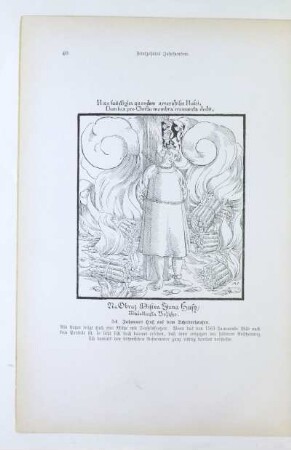 54. Johannes Huß auf dem Scheiterhaufen