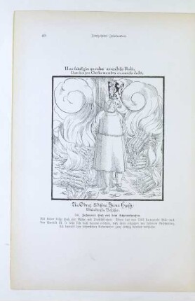54. Johannes Huß auf dem Scheiterhaufen
