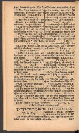 Der Prediger Salomo. Ecclesiastes
