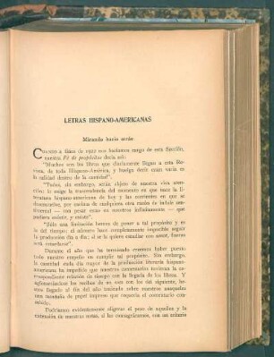 Letras hispano-americanas