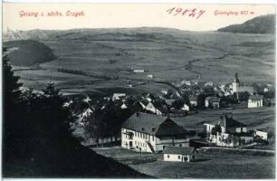 Geising. Blick auf Geising