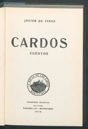 Cardos : cuentos