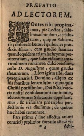 Fontes Salvatoris : è quibus viae purgatiuae, illuminatiuae, vnitiuae saluberrima fluenta dimanant