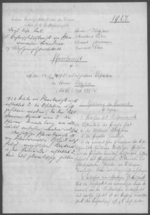 Walxheim mit Diaspora: Pfarrbericht 1927