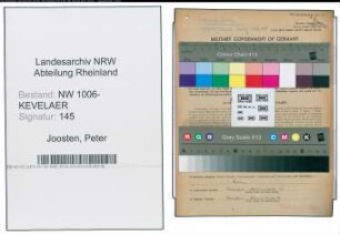Entnazifizierung Peter Joosten , geb. 19.07.1905 (Lehrer)