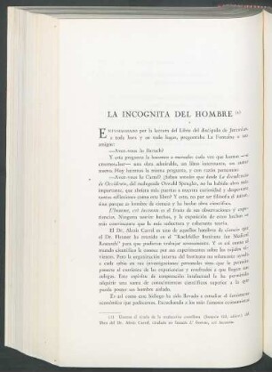 La incógnita del hombre