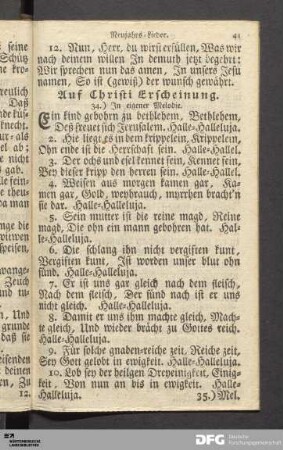 Erscheinung Christi.