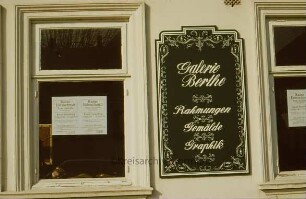 Galerie Berthe: Firmschild