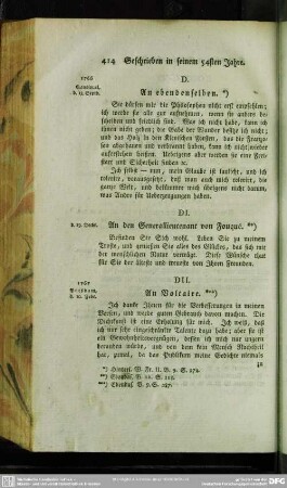 [Geschrieben in seinem 55sten Jahre]