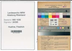 Entnazifizierung Friedrich Huehne , geb. 08.01.1904 (Techniker)