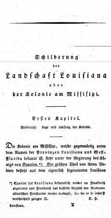 Erstes Kapitel - Vorbericht. Lage und Umfang der Kolonie.
