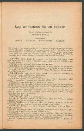 Las andanzas de un ropero : Sketch cómico
