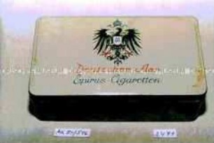 Blechdose für "100 Epirus Cigaretten, Deutscher Aar"