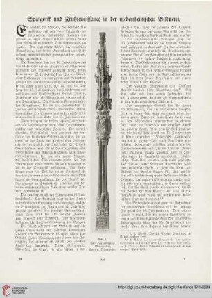 25: Spätgotik und Frührenaissance in der niederrheinischen Bildnerei