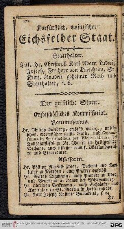 Kurfürstlich.mainzischer Eichsfelder Staat