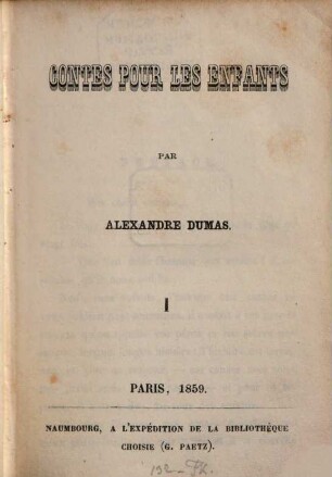 Contes pour les enfants, 1