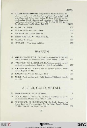 Waffen (Nr. 68-72)