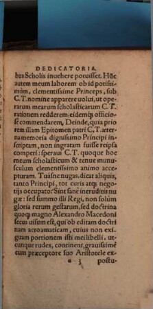 Epitome philosophiae naturalis, ex Aristotelis summi philosophi libris ita excerpta ...