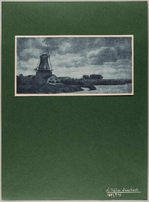 Landschaft mit Mühle