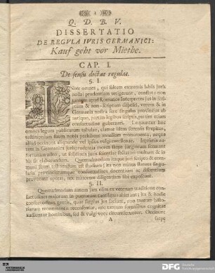 Cap. I. De sensu dictæ regulæ.