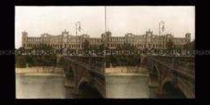 Maximiliansbrücke mit Blick zum Maximilianeum, München