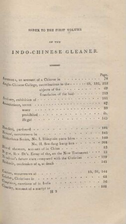 Index to the first volume