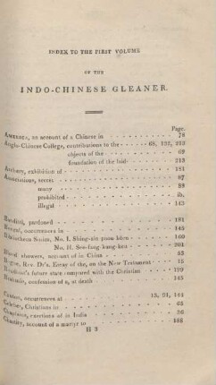 Index to the first volume