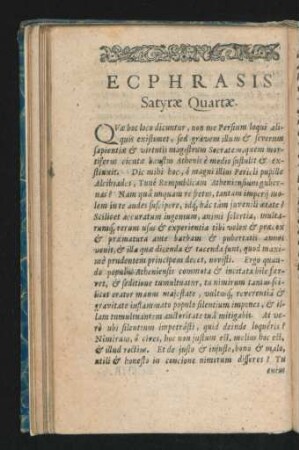 Ecphrasis Satyrae Quartae.
