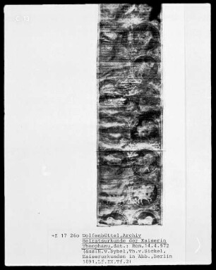 Heiratsurkunde der Kaiserin Theophanu (Schenkungsurkunde Otto II.)