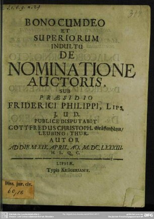 De nominatione auctoris
