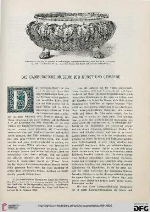 Das Hamburgische Museum für Kunst und Gewerbe