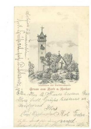 Schütteturm und Wallfahrtskapelle in Horb am Neckar