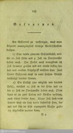 XVIII. Gefrornes
