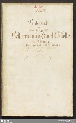Grubenbericht. von dem Berggebäude. Gott vertrauten Daniel Erbstolln bei Hohetanne in freiberger Bergamts Revier - 17.6597 4.