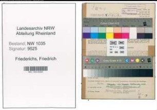 Entnazifizierung Friedrich Friederichs , geb. 03.02.1903 (Steiger)