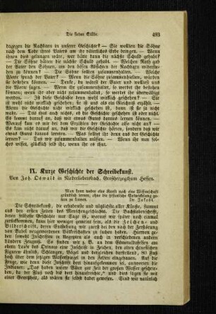 Kurze Geschichte der Schreibekunst