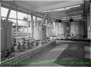 Klärwerk für Dekontamination von Feststoffen der Abteilung Strahlenschutz und Dekontamination (ASD)
