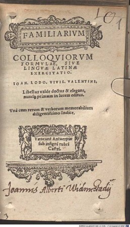 Familiarium Colloquiorum formulae
